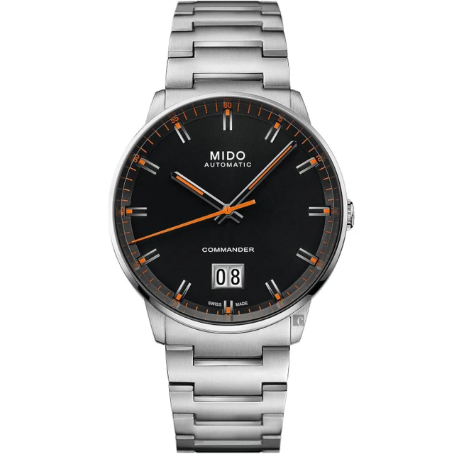 MIDO 美度 官方授權 COMMANDER 香榭系列大日期機械錶-42mm 聖誕節 禮物(M0216261105100)