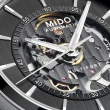 【MIDO 美度】Multifort 先鋒系列 鏤空機械錶-銀x炭灰/42mm(M038.436.11.061.00 / M0384361106100)