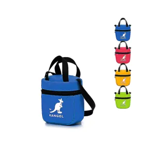 【KANGOL】袋鼠 側背功能小廢包(翻糖色 零錢包)