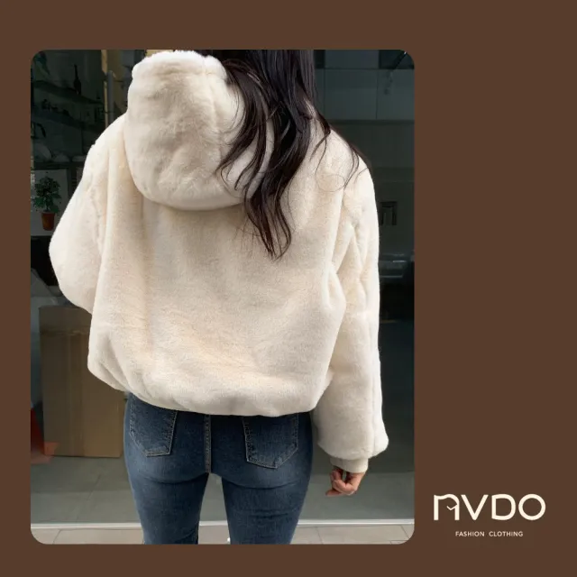 【NVDO】現貨 暖呼呼羊羔絨兩面可穿保暖外套-3色可選(M-2XL/加絨連帽外套/F010/秋冬款)