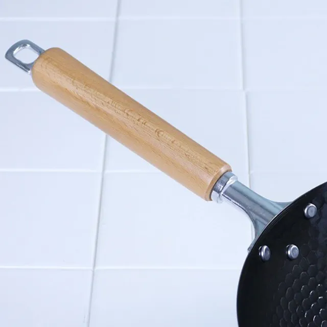 【新潟嚴選】日本製 極輕量槌目紋鐵炒鍋 27cm IH對應 燕三條(不挑爐具)