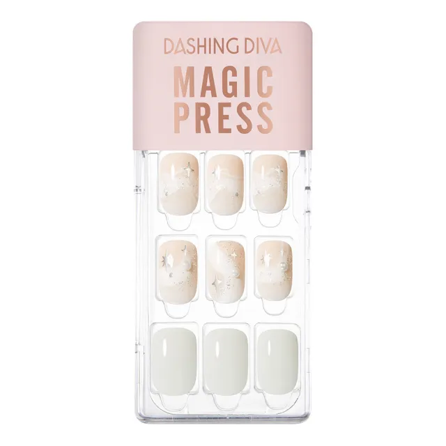 【DASHING DIVA】MAGICPRESS薄型美甲片-白色魔藥