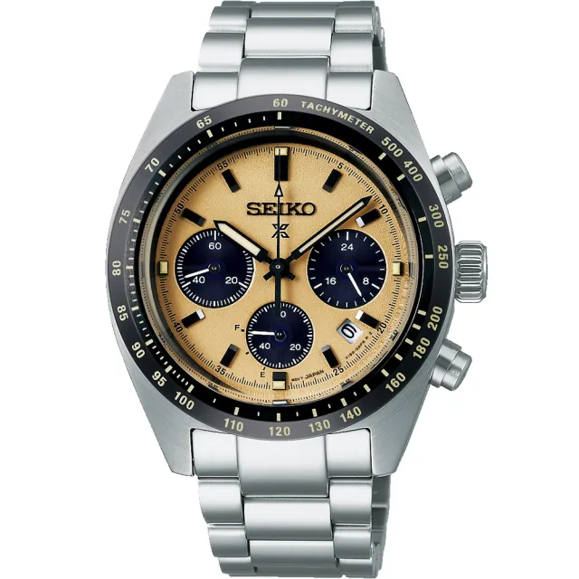 【SEIKO 精工】Prospex 熊貓錶 SPEEDTIMER 太陽能三眼計時手錶 618年中慶 推薦(SSC817P1/V192-0AF0Y)