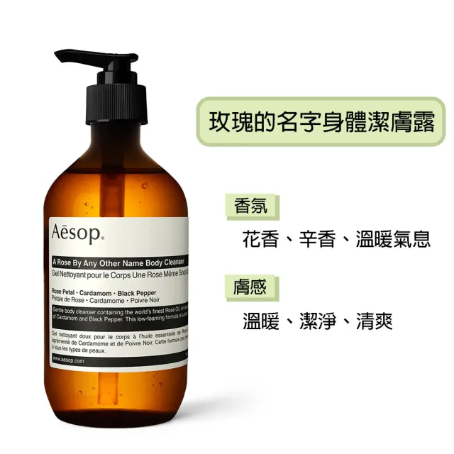 【Aesop】身體潔膚露/洗髮露 500ml(多款任選.國際航空版)