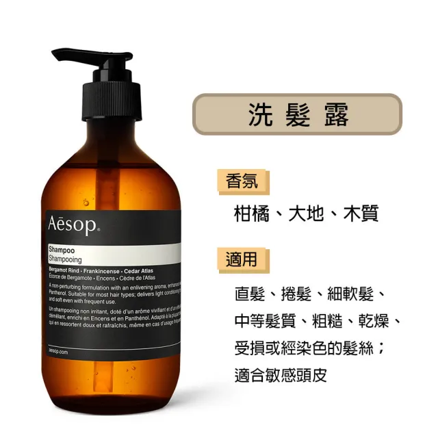 【Aesop】身體潔膚露/洗髮露 500ml(多款任選.國際航空版)