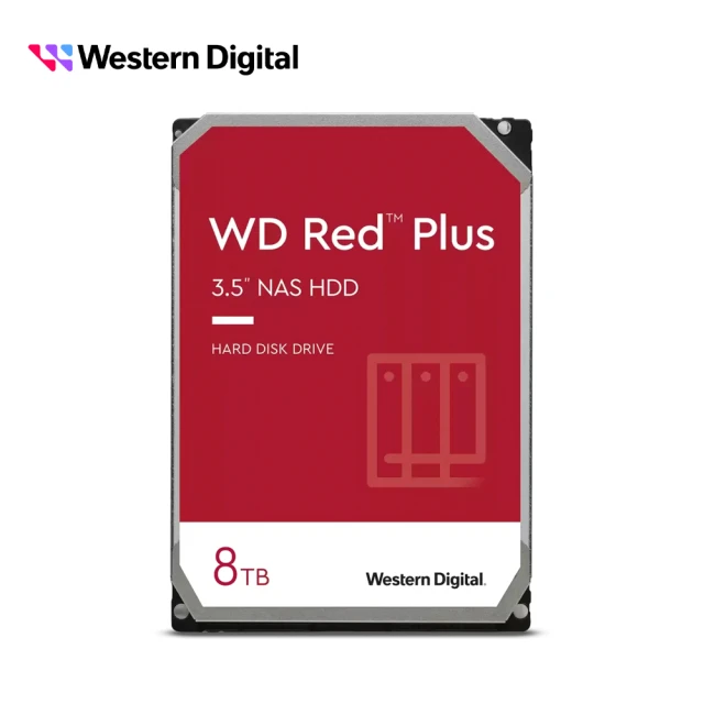 WD 威騰WD 威騰 WD80EFPX 紅標Plus 8TB 3.5吋NAS硬碟