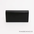 【RABEANCO】摩登時尚信封設計撞色長夾(黑)
