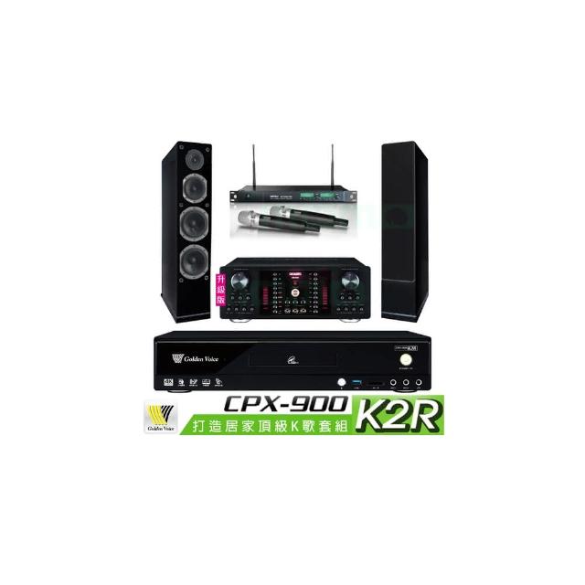 【金嗓】CPX-900 K2R+OKAUDIO DB-9AN+ACT-869+AS-168 黑(4TB點歌機+擴大機+無線麥克風+喇叭)