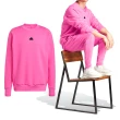 【adidas 愛迪達】M Z.N.E. PR CRW 男款 粉色 運動 休閒 百搭 圓領 上衣 長袖 IN5111