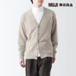 【MUJI 無印良品】男羊毛可水洗中密織V領開襟衫(共6色)