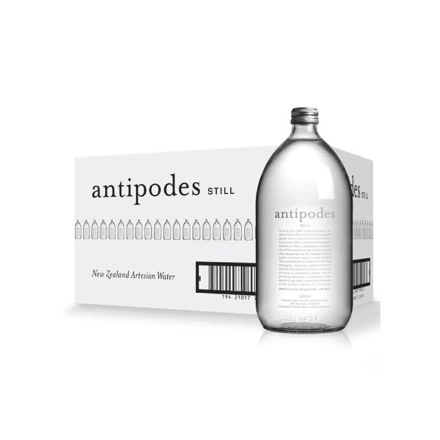 【Antipodes安蒂波迪斯】天然礦泉水玻璃瓶裝1000mlx12入 箱