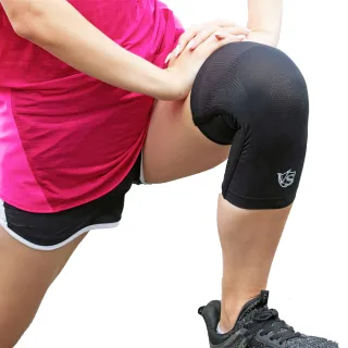 【Vital Salveo 紗比優】防護鍺醫療級輕薄款骨架護膝一雙入/黑色(遠紅外線保健運動護膝腿套-台灣製造)