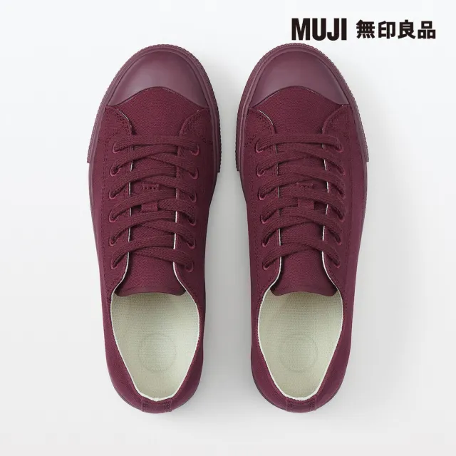 【MUJI 無印良品】撥水加工舒適休閒鞋(暗紅)