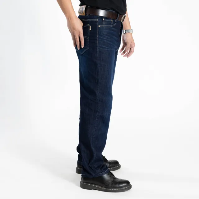 【Last Taiwan Jeans 最後一件台灣牛仔褲】微彈柔軟中直筒 台灣製牛仔褲 中藍#97451(四季款、微彈、柔軟)