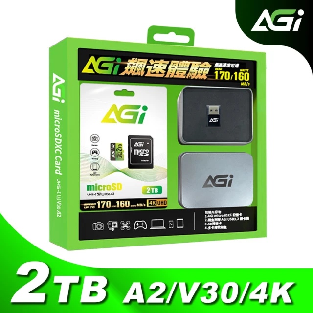 AGI microSDXC UHS-1 U3 V30 A2 