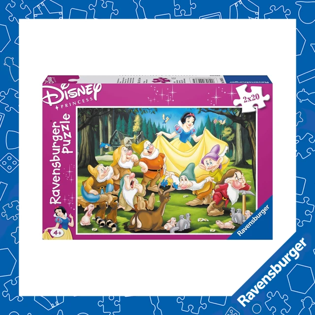Ravensburger Disney迪士尼白雪公主與七個小矮人拼圖(2x20片)