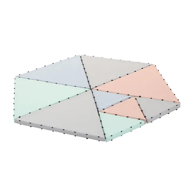 【OUAT孩記得】FunDay 疊疊遊戲墊C組-大三角5片+小三角4片(磁吸遊戲墊 建構式遊戲墊 大型磁力片 遊戲積木)