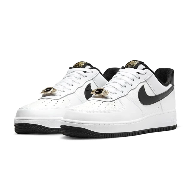 NIKE 耐吉NIKE 耐吉 NIKE Air Force 1 07 LV8 EMB 男款 AF1 休閒鞋 裂紋 白黑 DR9866-100