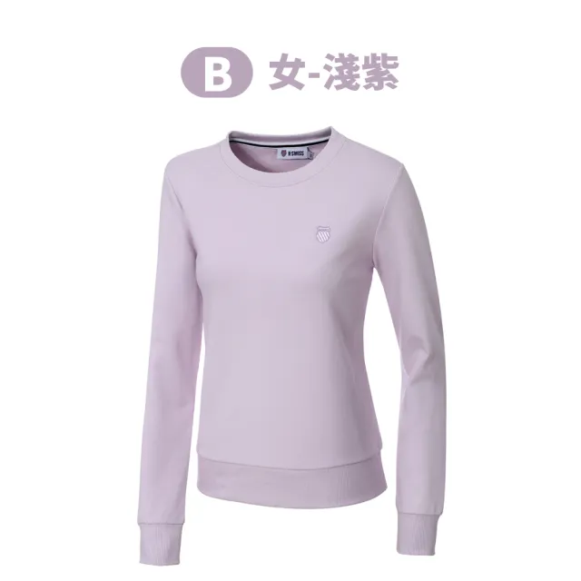 【K-SWISS】圓領長袖上衣 Basic Sweatshirt-男女-六款任選