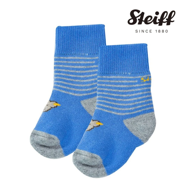 STEIFF 熊頭童裝 厚版熊頭條紋短襪子(配件)