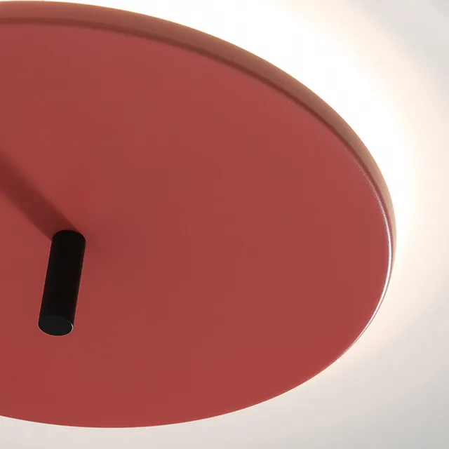 【Taoshop 淘家舖】北歐極簡UFO飛碟吸頂燈現代簡約創意個性圓形兒童房卧室燈0DA132(四色選-三色光)