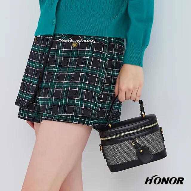 【HONOR 山形屋】立體長型開蓋兩用包-卡其/黑
