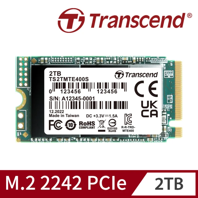 Transcend 創見 MTE400S 2TB M.2 2