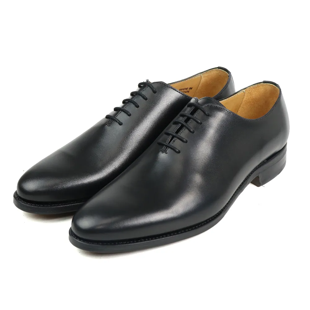【Berwick】西班牙全素面簡約質感牛津鞋 黑色(B5216-BL)