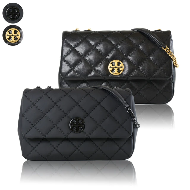 TORY BURCH WILLA MATT 菱格翻蓋肩背/斜