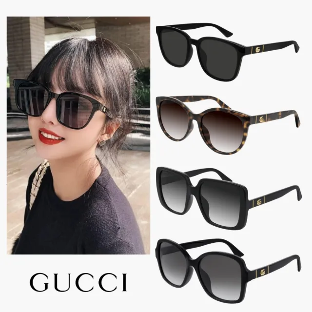 【GUCCI 古馳】韓版膠框太陽眼鏡組合(GG0632SA、GG0636SK、GG0637SK、GG0765SA多款任選)