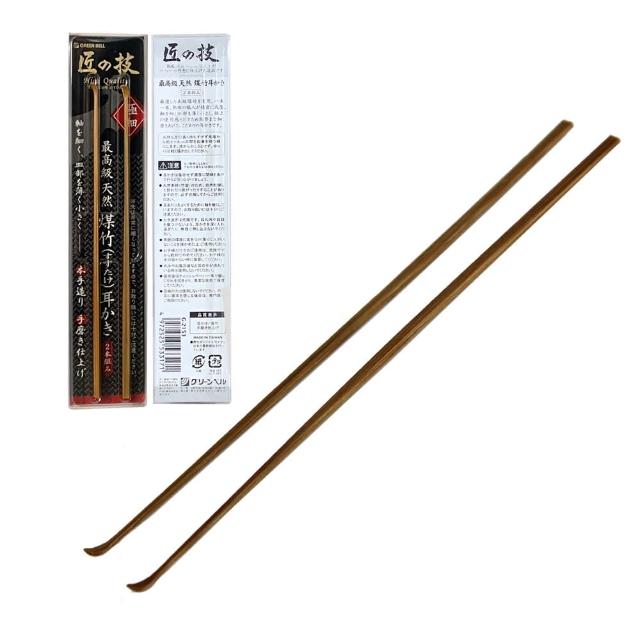 【GREEN BELL 綠貝】日本匠之技 143mm極品天然竹掏耳勺(G-2153)
