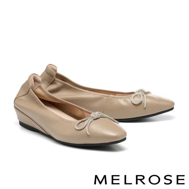 MELROSE 美樂斯 率性懷舊感拼接飛織高跟短靴(藍)優惠