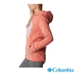 【Columbia 哥倫比亞 官方旗艦】女款-W Outdoor Tracks™柔暖刷毛連帽外套-蜜桃色(UAR75500PH/HF)