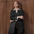 【EPISODE】簡約舒適柔軟羊皮V領長版皮衣外套E35C04