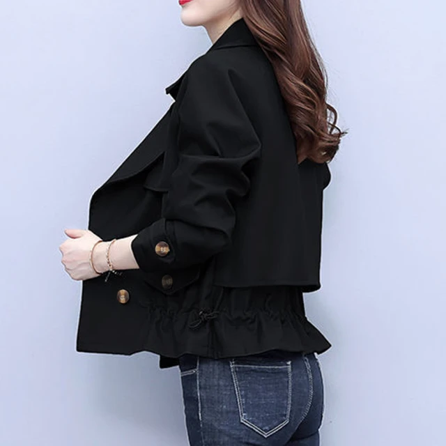 創翊韓都 正韓外套 方領切線西裝外套YAB1014-創翊韓都