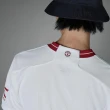 【adidas 愛迪達】MUFC 3 JSY 男 短袖上衣 國際版 23/24 曼聯第二客場球衣 足球 白紅(IP1741)
