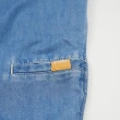 【5th STREET】中性款皮帶設計防曬五分短褲-拔淺藍