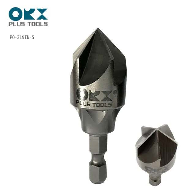 ORX 螺絲五刃內倒角器3-19mm PO-319IN-5(硬金屬/不鏽鋼/白鐵/鋼板/除毛剌/去毛邊刀)