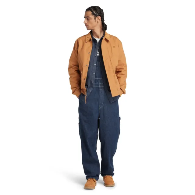 【Timberland】男款小麥色鋪棉外套(A2A48P47)