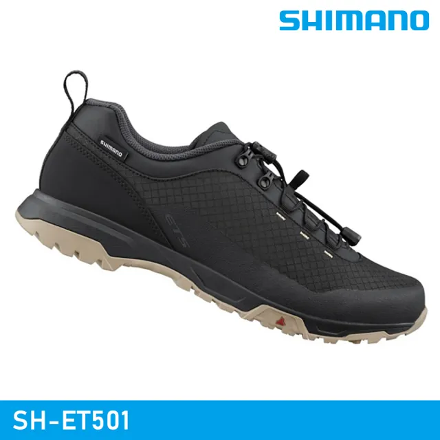 【城市綠洲】SHIMANO SH-ET501 自行車硬底鞋 / 黑色(車鞋 自行車鞋 非卡式自行車鞋)