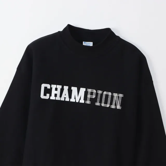 【Champion】官方直營-印花LOGO休閒款上衣-女(黑色)