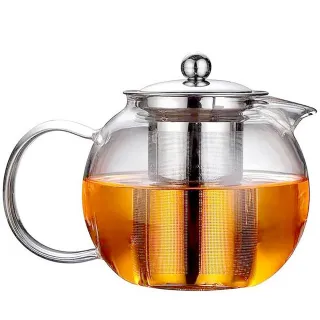 【AHOYE】650mL耐熱玻璃圓頂泡茶壺(茶具茶壺 茶壺 泡茶壺 玻璃茶壺)