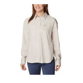 【Columbia 哥倫比亞 官方旗艦】女款-Silver Ridge Utility™UPF50快排長袖襯衫-卡其(UAR99100KI/HF)