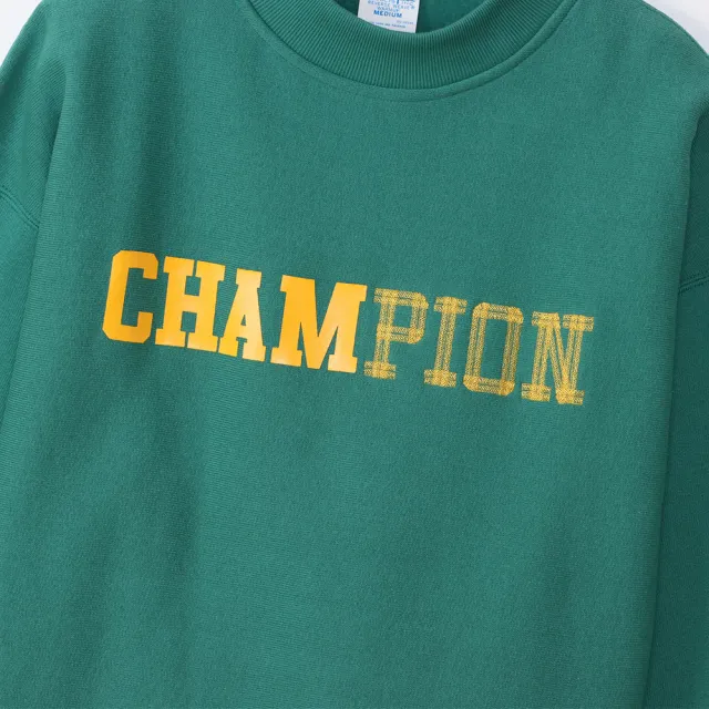 【Champion】官方直營-印花LOGO休閒款上衣-女(綠色)
