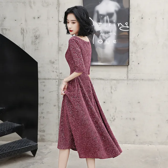 【Very Buy 非常勸敗】小晚禮服女宴會氣質伴娘平時可穿法式顯瘦現代年會禮服質感洋裝