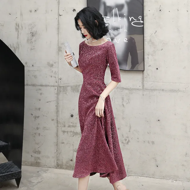 【Very Buy 非常勸敗】小晚禮服女宴會氣質伴娘平時可穿法式顯瘦現代年會禮服質感洋裝