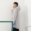 【MOSS CLUB】防水腹膜羽絨棉連帽機能型長袖外套(灰 淺灰/魅力商品)