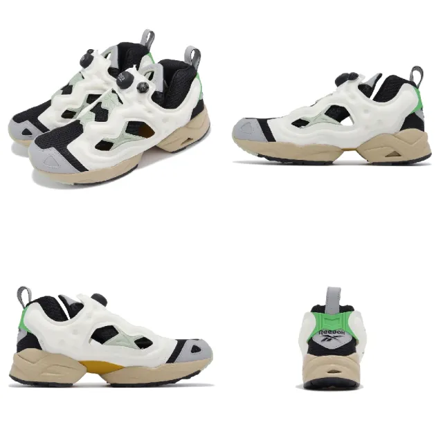 【REEBOK】休閒鞋 Instapump Fury 95 男鞋 灰 白 多色拼接 輕量 無鞋帶 充氣式 運動鞋(100074693)