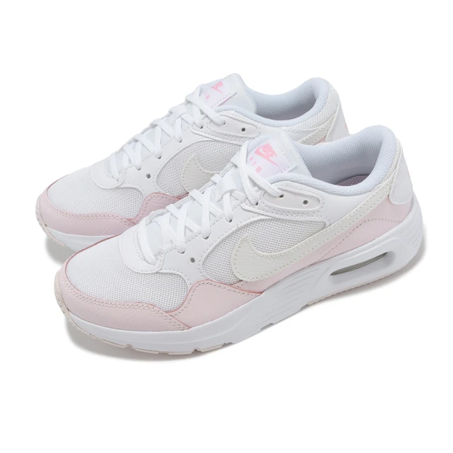 NIKE 耐吉 休閒鞋 Air Max SC GS 大童 女鞋 粉紅 白 氣墊 復古 皮革 經典(CZ5358-115)