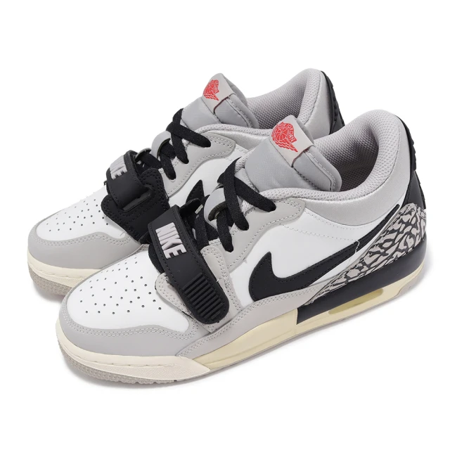 NIKE 耐吉 休閒鞋 Air Jordan Legacy 312 Low 大童 女鞋 灰 黑 爆裂紋 低筒(CD9054-101)